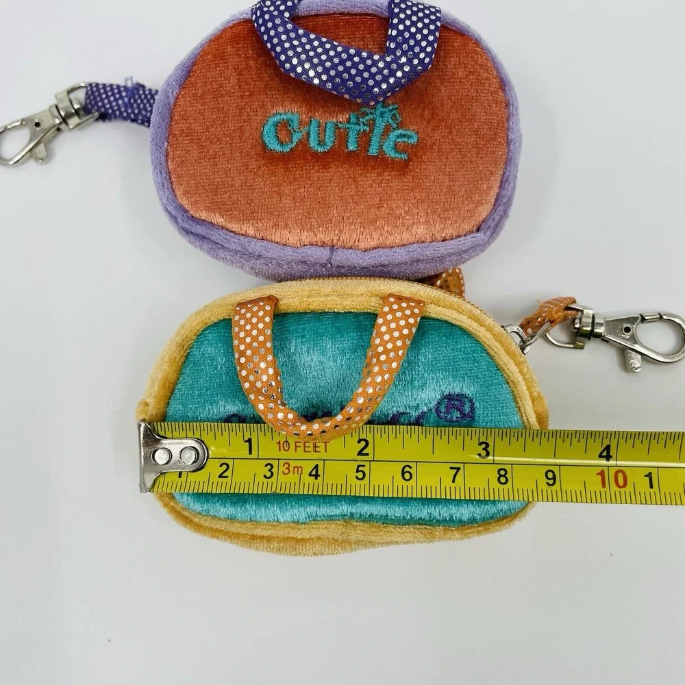 SeaWorld Aurora Plush Coin Purse Set‎ Cutie Splash Mini Backpack Clips 2pc